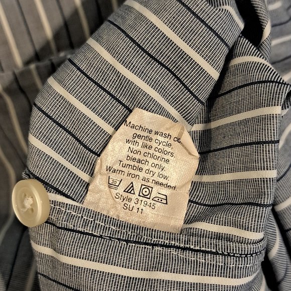 J. Crew Haberdashery 80's 2-Ply men's large long sleeve button down shirt - Picture 9 of 14